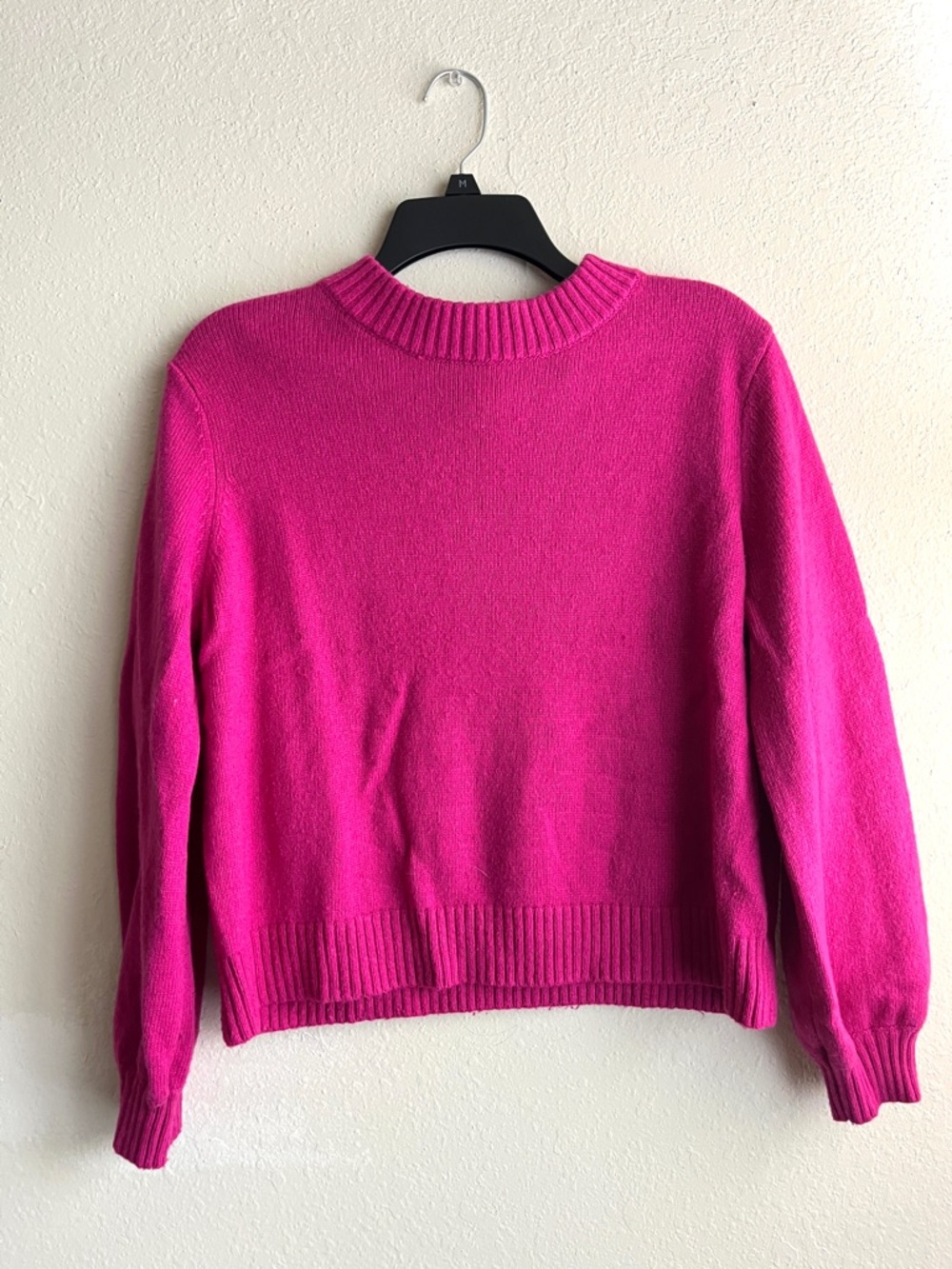 Who What Wear Women's Crewneck Sweater in Fuchsia Pink